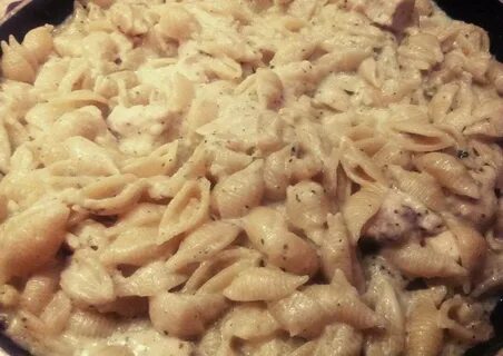 Макароны в сливочном соусе с молоком