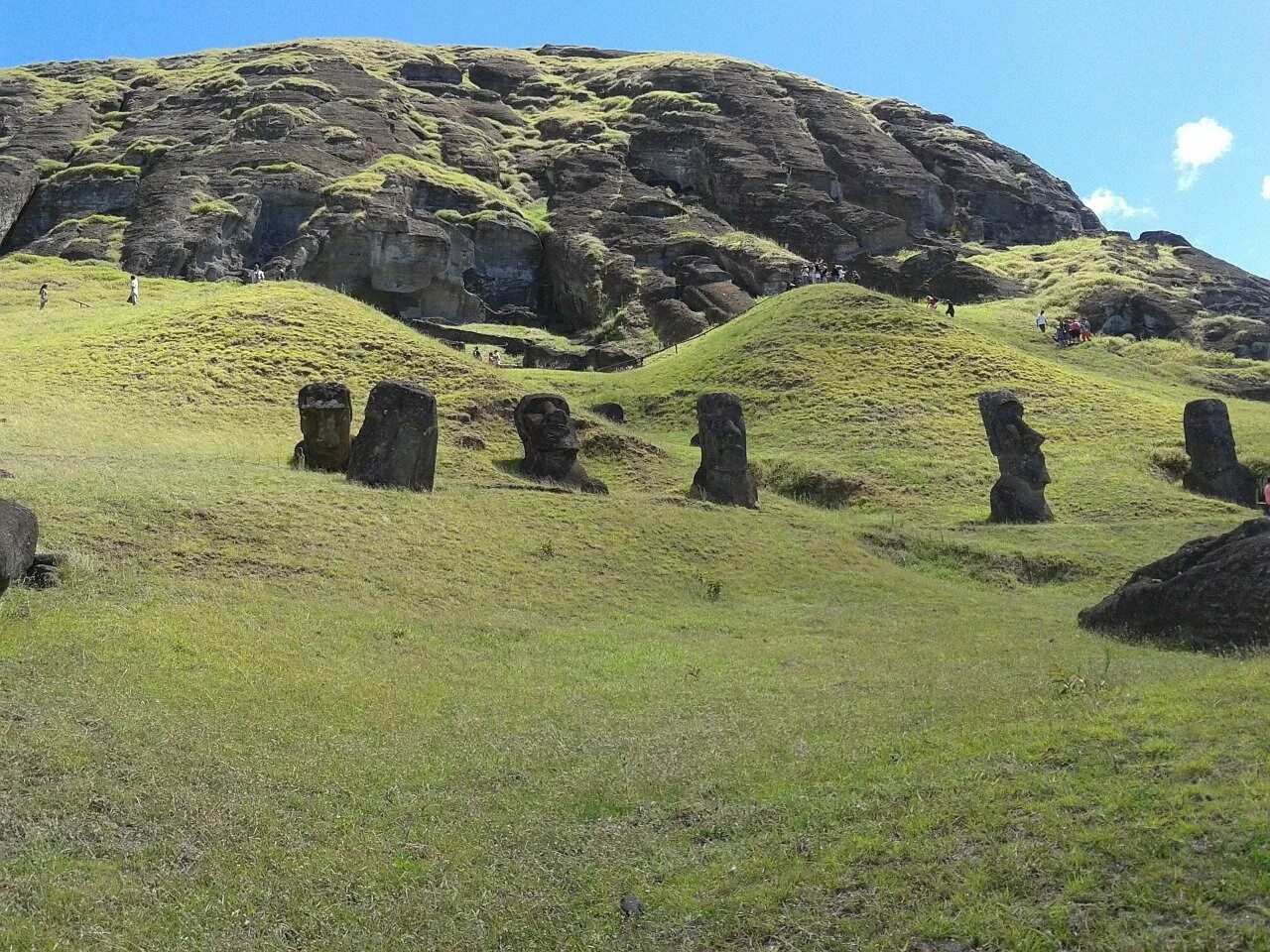 Остров Пасхи (Рапа - Нуи). Менгиры острова Пасхи. Рапа Нуи остров Моаи. 5) Истуканы Рапа-Нуи.