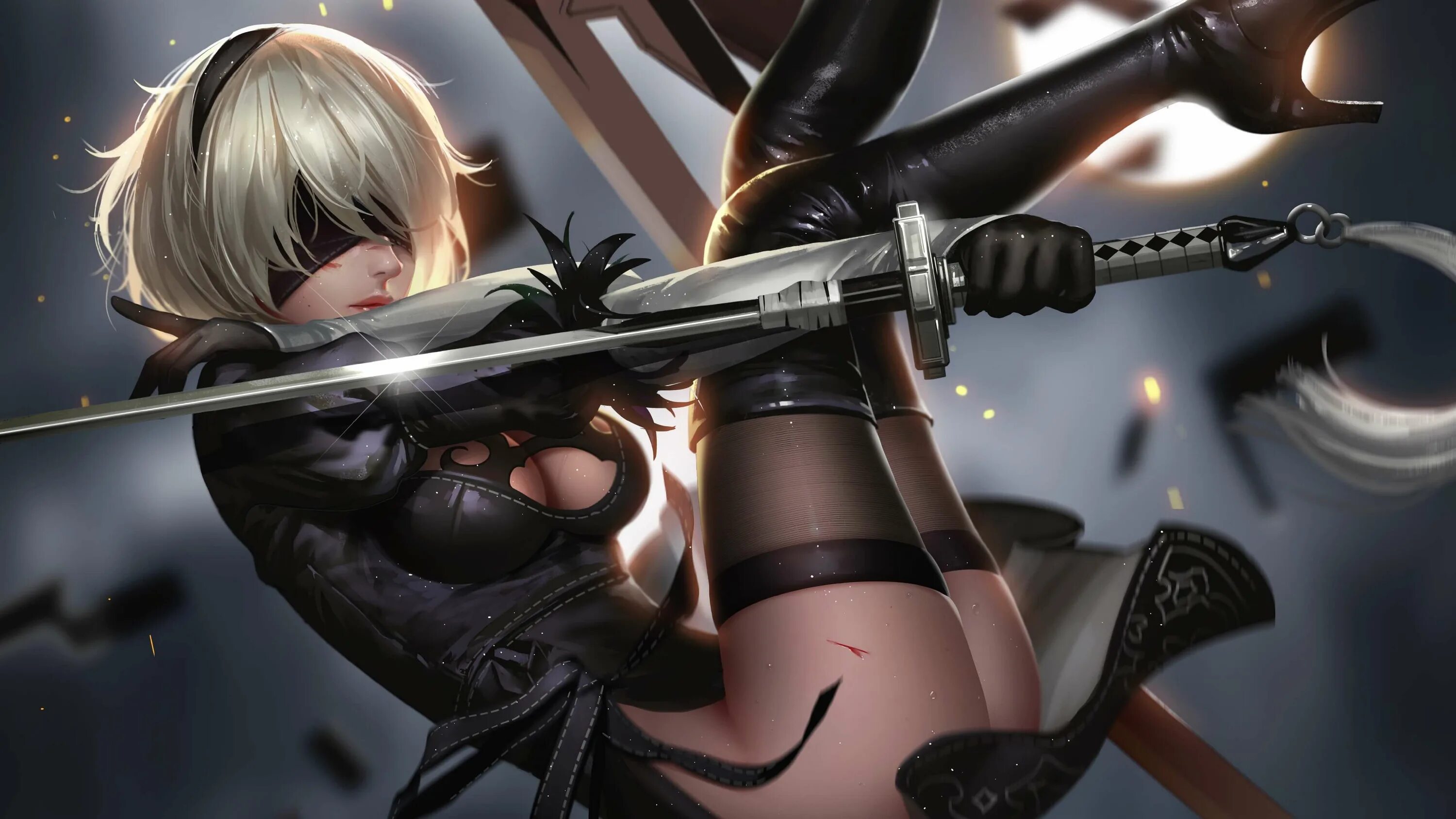 Катана 2b NIER. Ниер автомата 2b. NIER Automata катана 2b. Ниер автомата 2b 18.