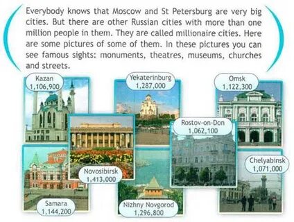 Russian millionaire cities 4 класс