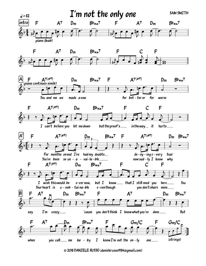 Сэм смит only one. Sam Smith i'm not the only one Piano Sheet. I M not the only one Ноты. Sam Smith im not the only one Ноты. Sam Smith i'm not the only one Ноты для саксофона.