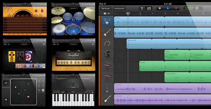 Garage band ios. Garageband 10.3.4. клоны garageband для андроид. инструменты garageband ios. гараж бэнд для андроид.