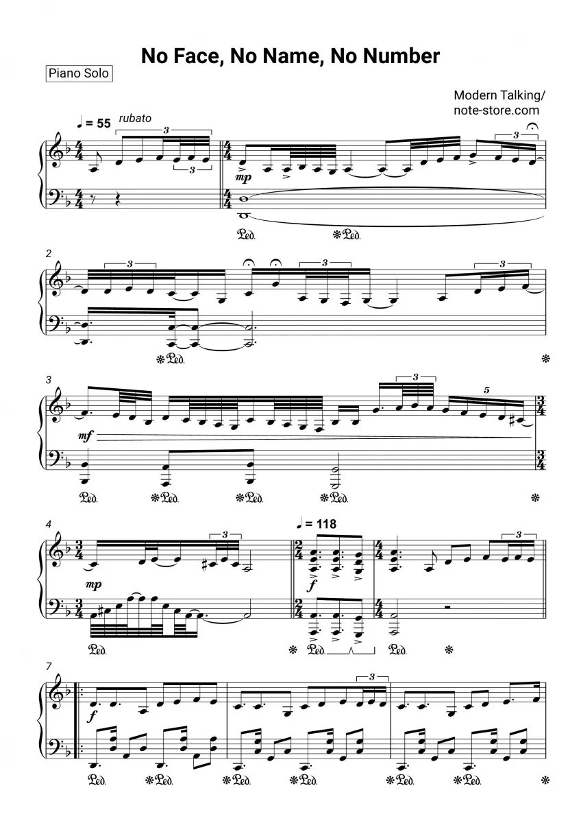 Modern talking no face no number. Modern talking ноты. brother louie ноты. ноты модерн. волейбол ноты для фортепиано.