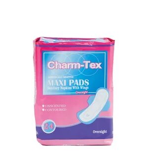 Inmate Hygiene: Feminine Care - Overnight Maxi Pads - Charm-Tex.