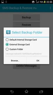 Sms backup restore