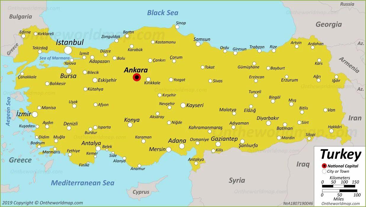 Turkey map