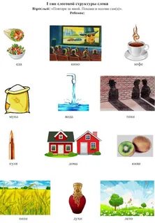 1 тип слоговой структуры слова