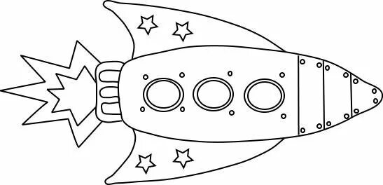 Ракета раскраска для детей. Трафарет ракеты для аппликации. Раскраска. В космосе. Ракета для вырезания.