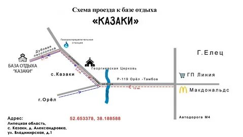 Расстояние от станции до турбазы