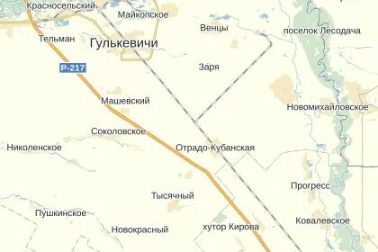 Карта гулькевичи