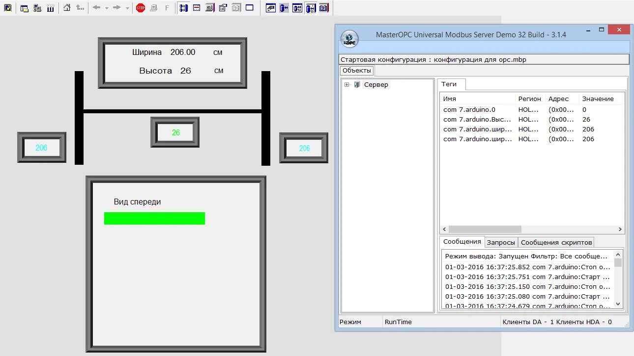 Masteropc universal modbus server. Modbus ардуино. скада для ардуино. эмулятор modbus. masterscada и arduino.
