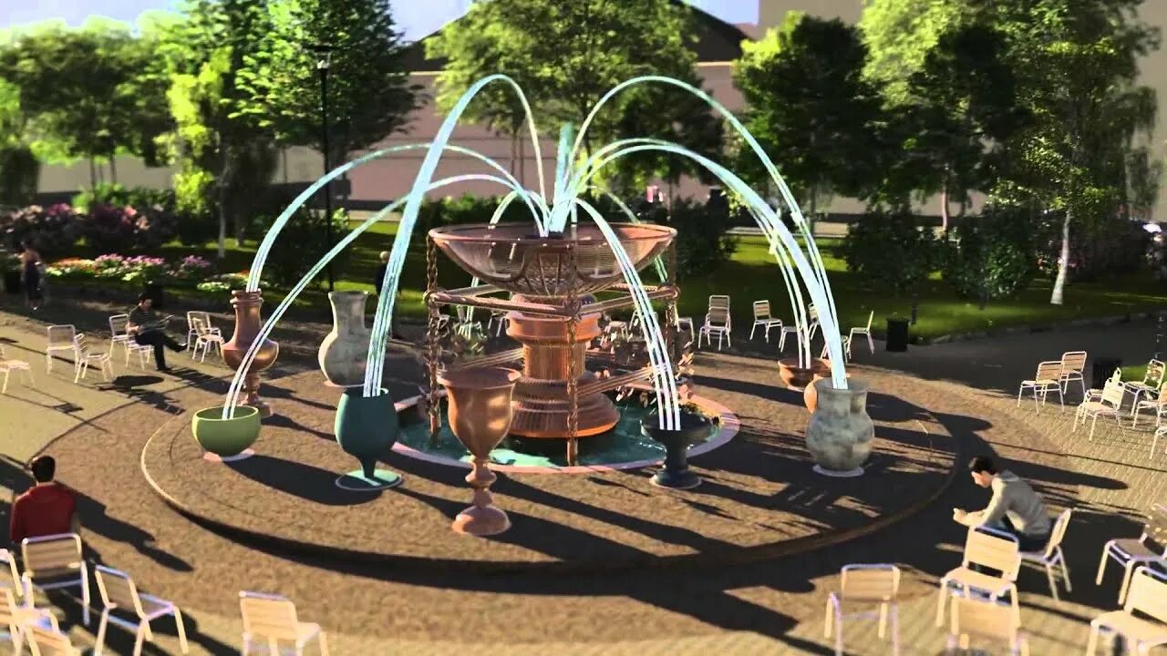 Second Life Marketplace - Stone Fountain with Lovely Particle Water, Ripples and