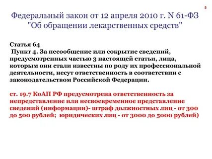 Фз 61 с последними изменениями