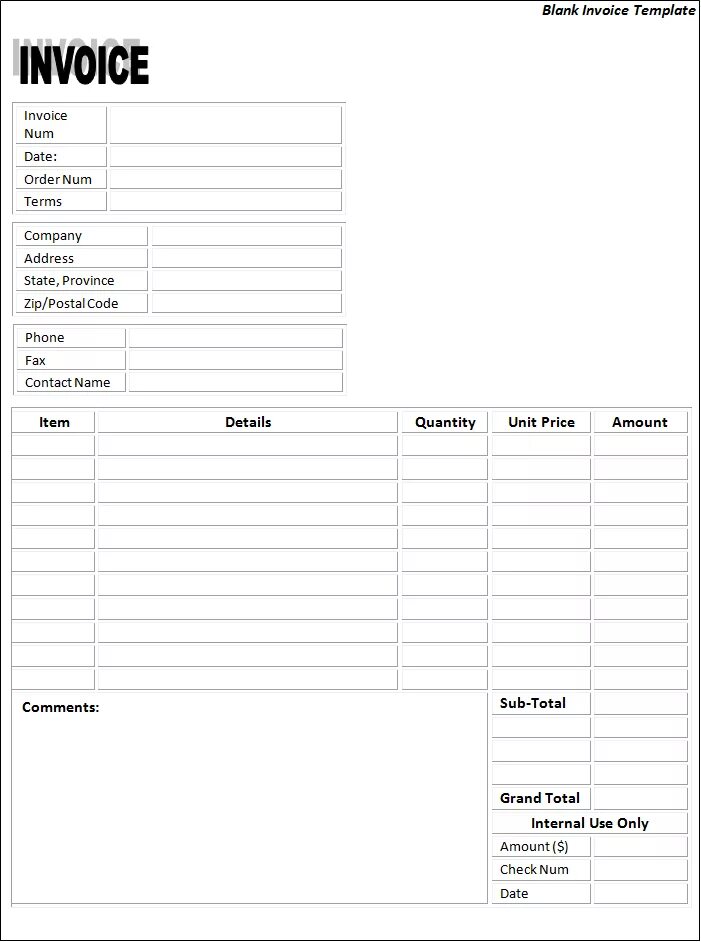 Invoice received. Invoice blank. шаблоны инвойсов. инвойс шаблон для заполнения. макет инвойса.