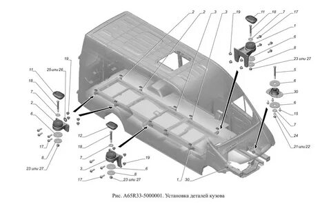 Болт крепления кабины газель