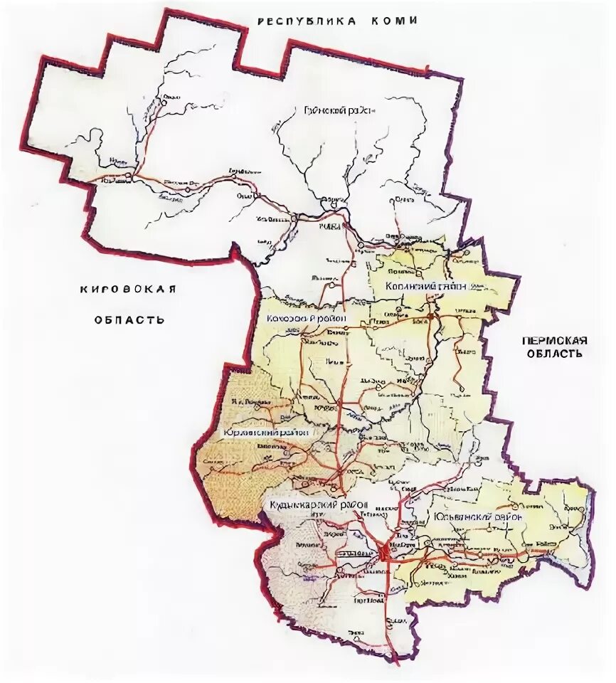Коми пермяцкая область. Карта Коми Пермяцкого автономного округа. Карта Коми округа Пермского края подробная. Коми-Пермяцкий автономный округ на карте Пермского. Границы Коми-Пермяцкий автономный округ на карте.