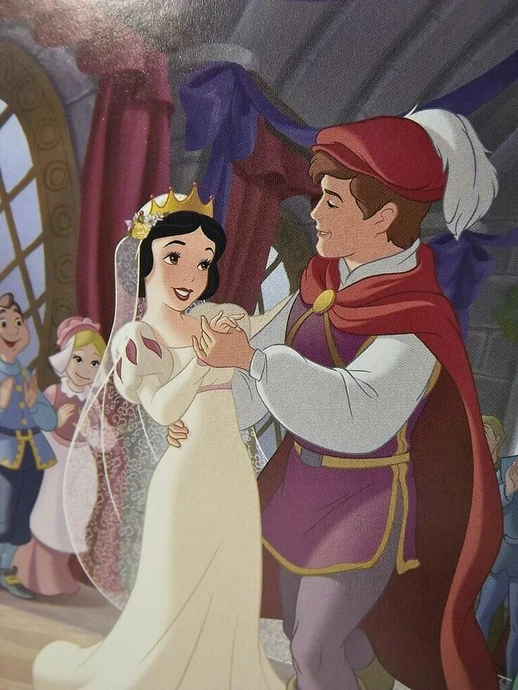 Принцессы выходят. Королевская свадьба Белоснежки. Дисней Белоснежка и принц свадьба. Королевская свадьба Белоснежка Дисней.