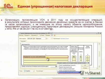 Единая упрощенная за год