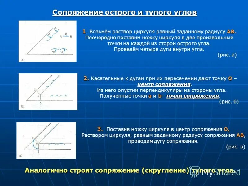 Положительная функция тупого угла. Сопряжение острого и тупого угла. сопряжение острого угла черчение. сопряжение прямого острого и тупого углов. сопряжение углов радиусом 15 мм.