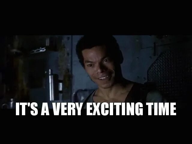 I got excited. Very exciting. it is exciting. the guy got very excited.