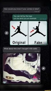 How would you know if your Jordan is fake? 