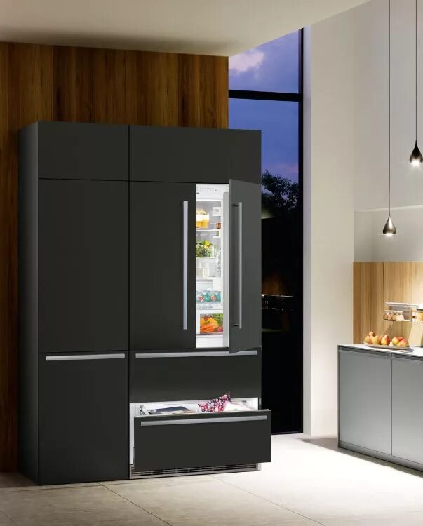 Встраиваемый холодильник Liebherr ECBN 6256. Liebherr ECBN 6256 PREMIUMPLUS BIOFRESH NOFROST. Встраиваемый холодильник с ледогенератором Liebherr. Холодильник Liebherr двухстворчатый. Холодильник черный с морозильником