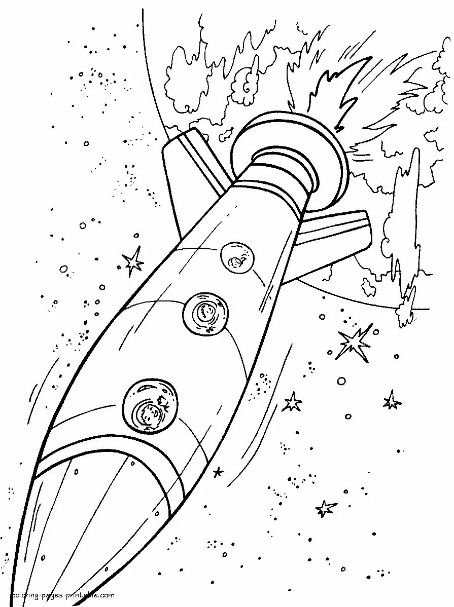 Рисунок ко дню космонавтики 1 класс карандашом. Ракета раскраска. Ракета раскраска для детей. Раскраска. В космосе. Раскраска ракета в космосе.