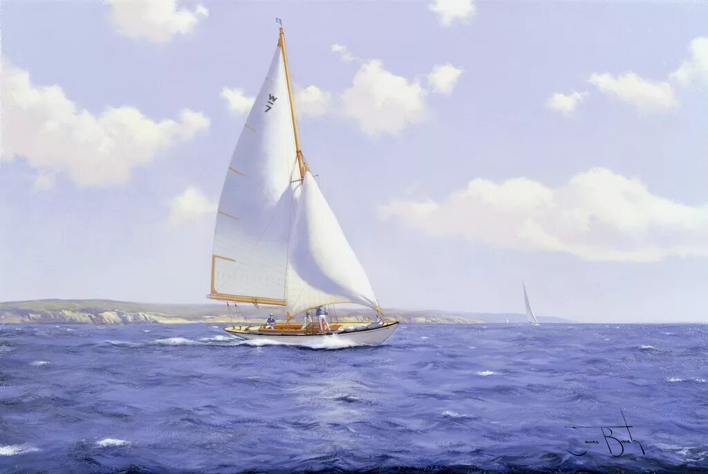 Ни ясные звезды ни паруса далеких яхт. James Brereton художник.