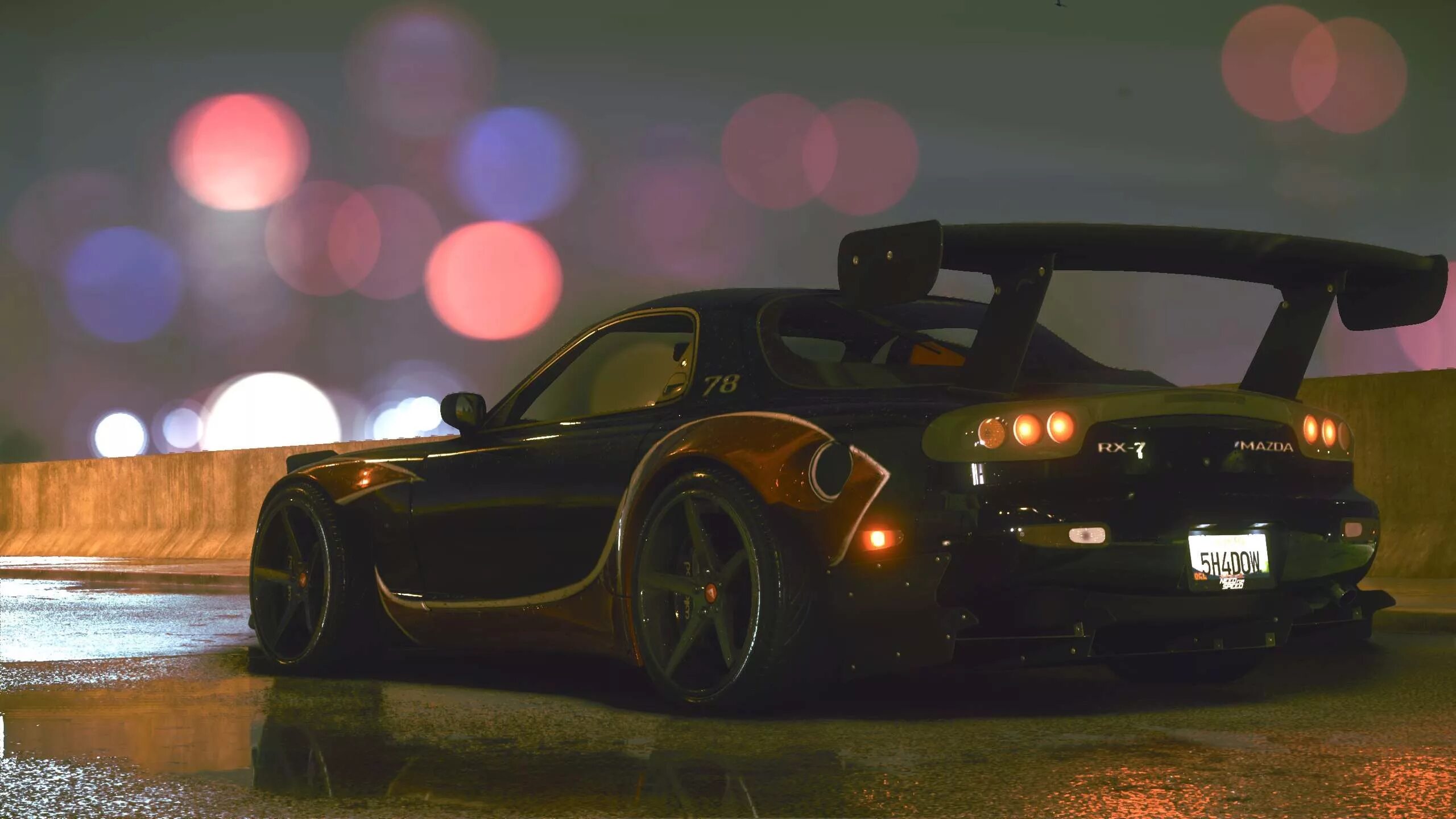 Песни а в машине едет черная машина. Mazda RX 7 NFS 2015. Mazda rx7 неон. NFS 2015 rx7.