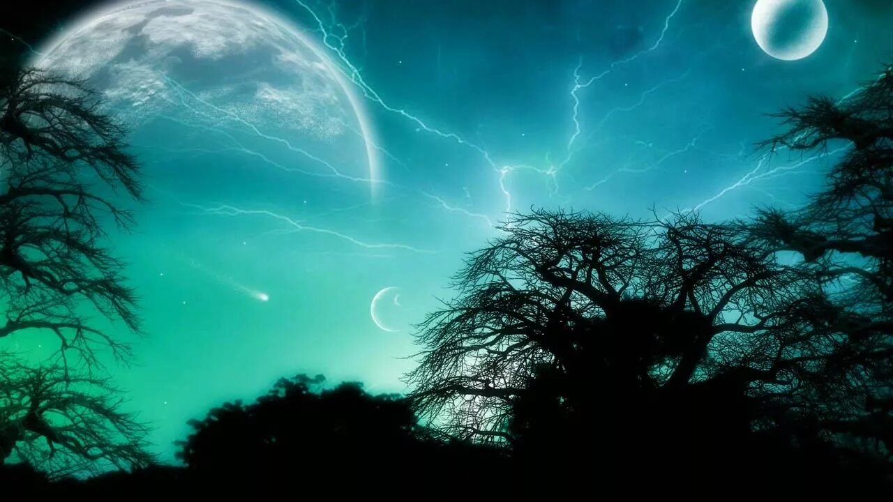 Фантастическое ночное небо. Яркое звездное небо. Мечтательные обои. Обои на пк ночь. Ночное небо.