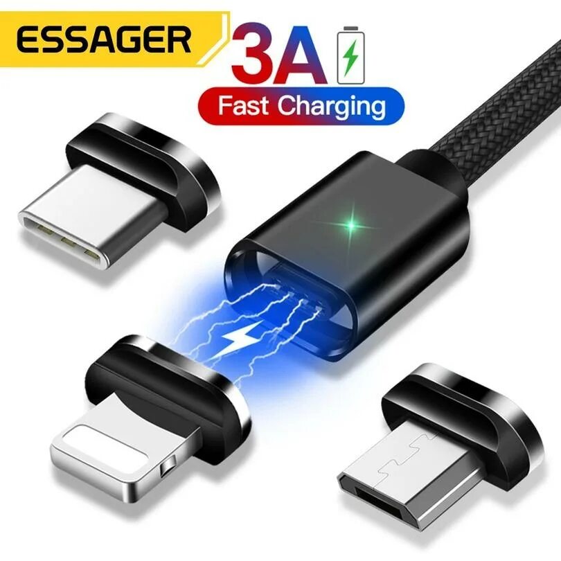 Магнитное микро usb. Кабель Essager USB Type-c. Essager магнитный USB кабель. Магнитный шнур тайп си. Магнитная зарядка микро юсб овальная.