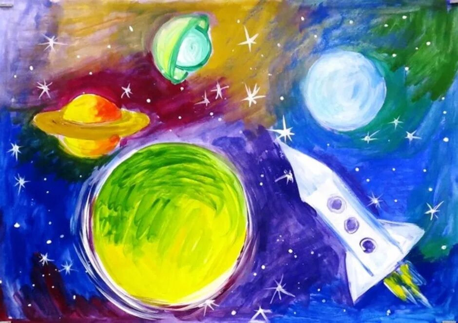 Мир космоса рисунок. Рисунок на космическую тему. Рисование космос. Рисование на тему космос. Рисование для детей космос.