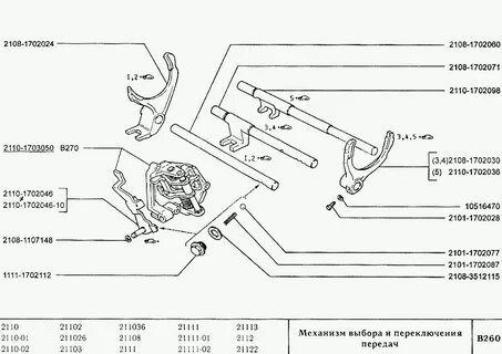 Механизм передачи ваз 2110