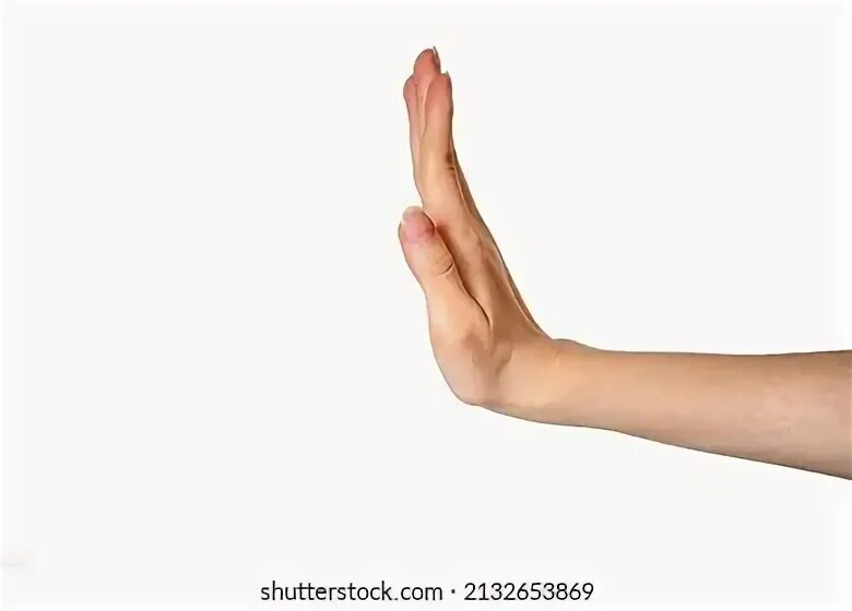 Hands on the side. Hands on the side