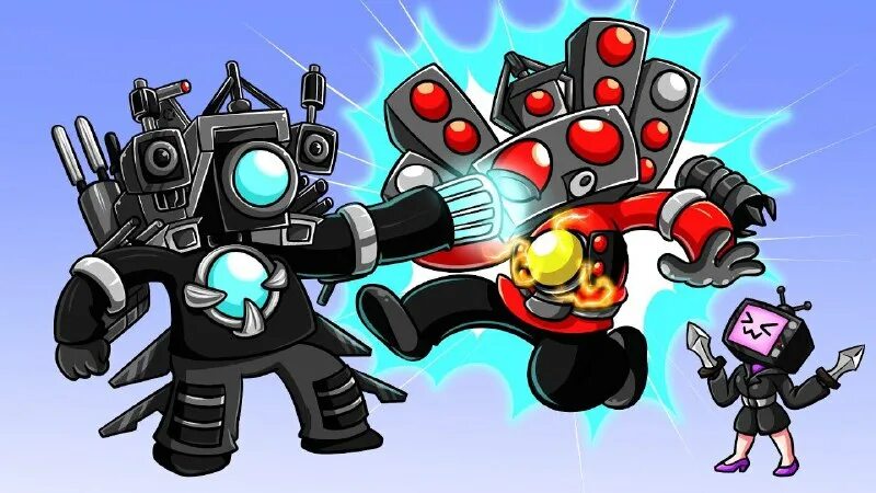 монстр камера мен