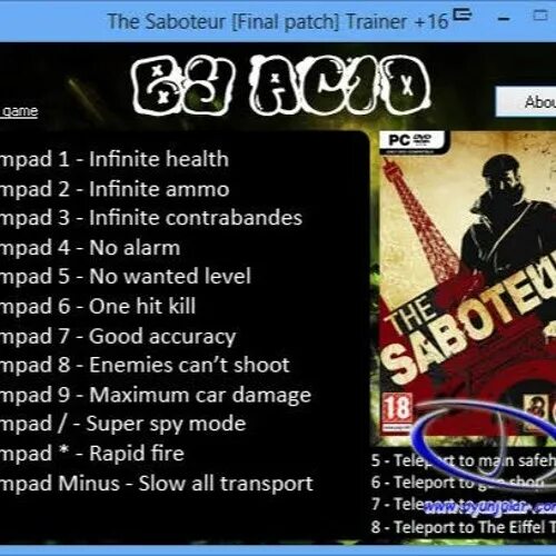 The saboteur читы. The saboteur 2009. The saboteur ps3 обложка. The saboteur скайлар. Saboteur читы трейнер.