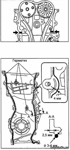 Метки ГРМ Тойота Камри 40 2.4. ГРМ Тойота Камри 2.4. Метки ГРМ Тойота Камри 2.4. Toyota 2az-Fe 2.4 цепь. Метки 2az fe