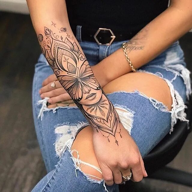 Женские тату на руке фото Pin by Reigh on Sleeve Tattoos Forearm tattoo women, Tattoos for women half slee