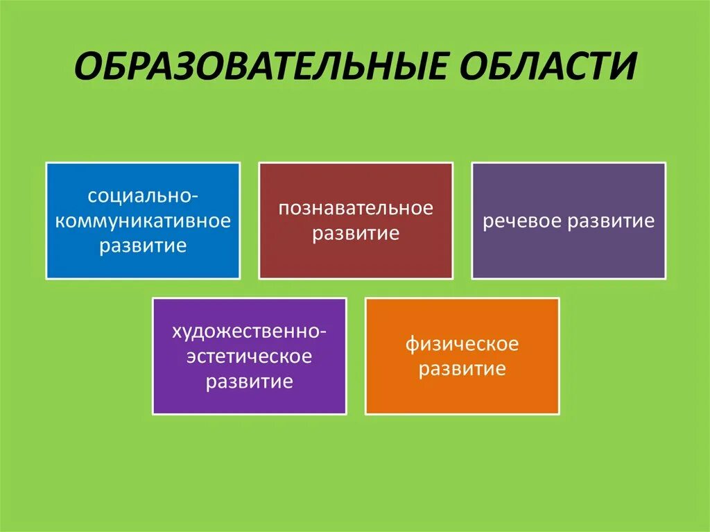 Сколько образовательных областей