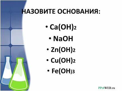 Naoh класс соединения и название