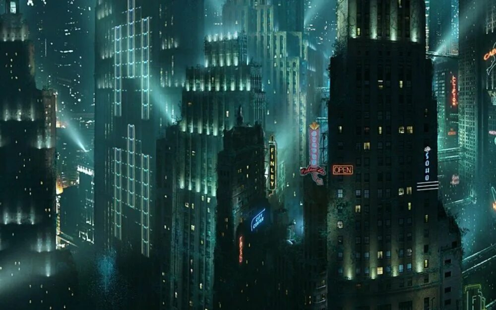 Город под тобой 2010. Биошок подводный город. биошок город восторг. rapture city bioshock. биошок город восторг архитектура.