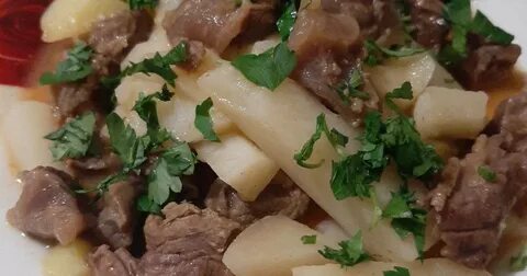 Мясо по татарски в духовке