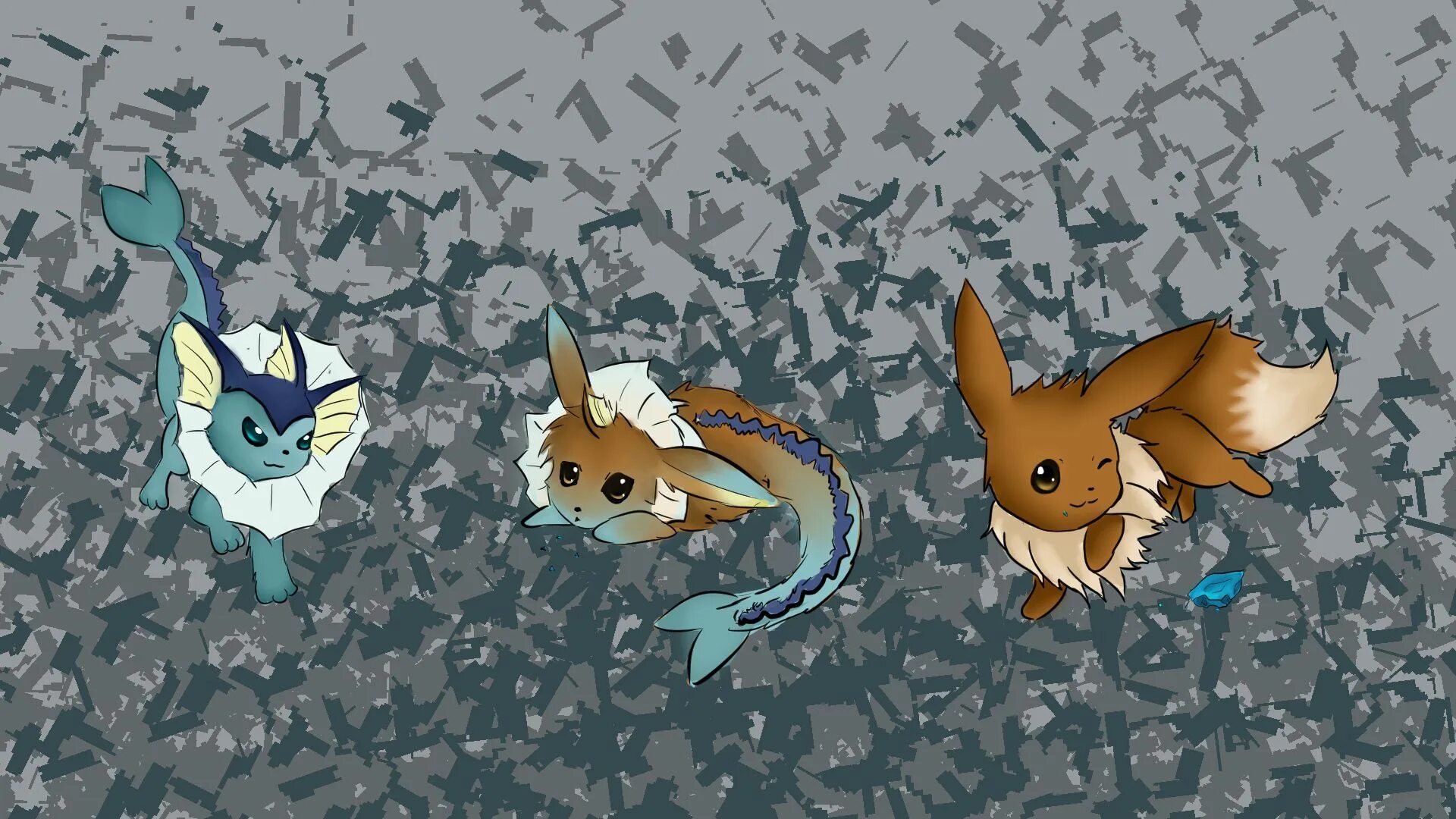 Прохождение иви. Вапореон Эволюция. Pokemon Eevee Vaporeon. Вапореон арт. Покемон иви и тренер.