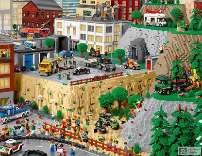 Фреска "Город из Лего" - Арт. 210468 Купить в интернет-магазине Уютная стена