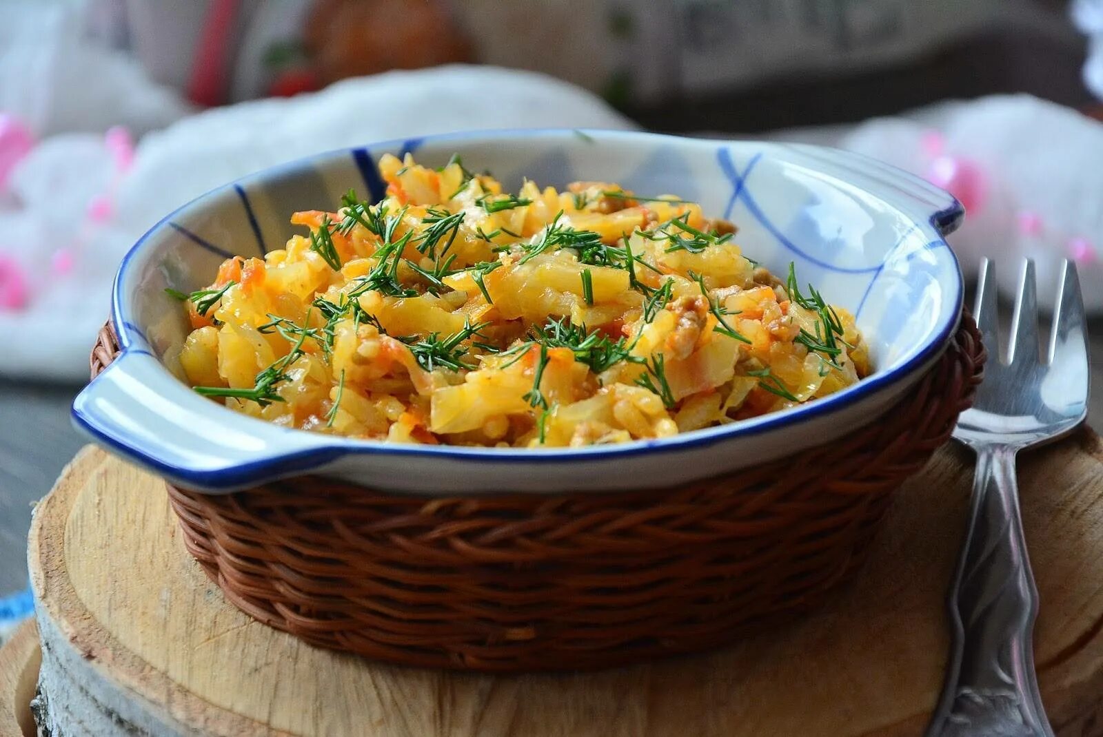 Рецепт картошка рис фарш