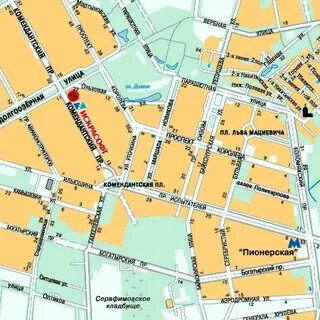 До алмазова как доехать от метро пионерская