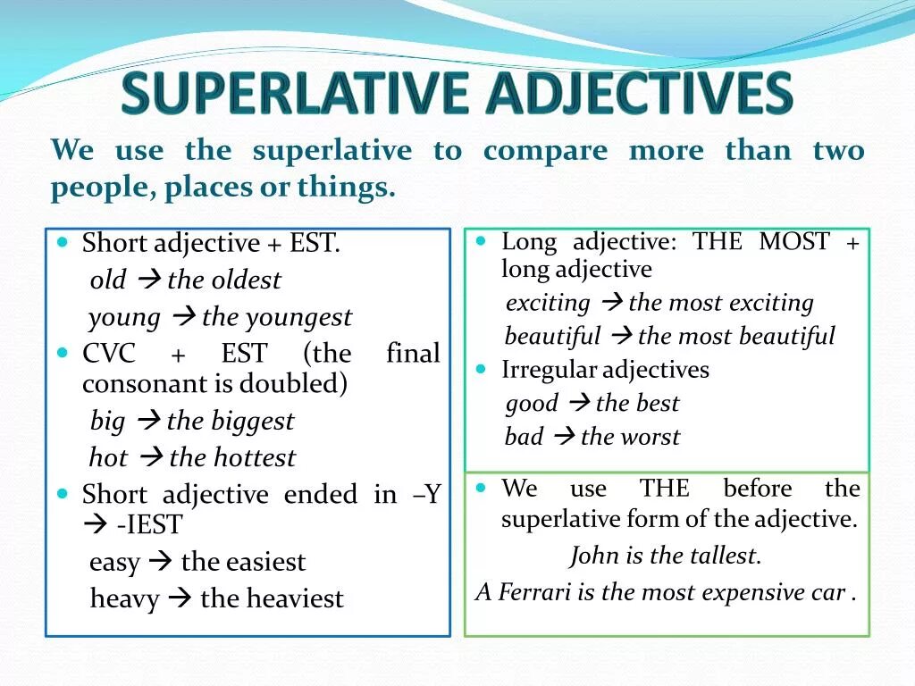 Superlative adjectives. Comparatives and Superlatives. Comparative and Superlative adjectives. Superlative adjectives примеры. Last adjective