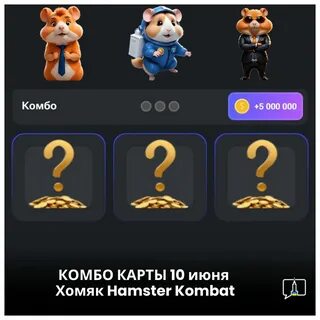Комбо карточки хомяк 6