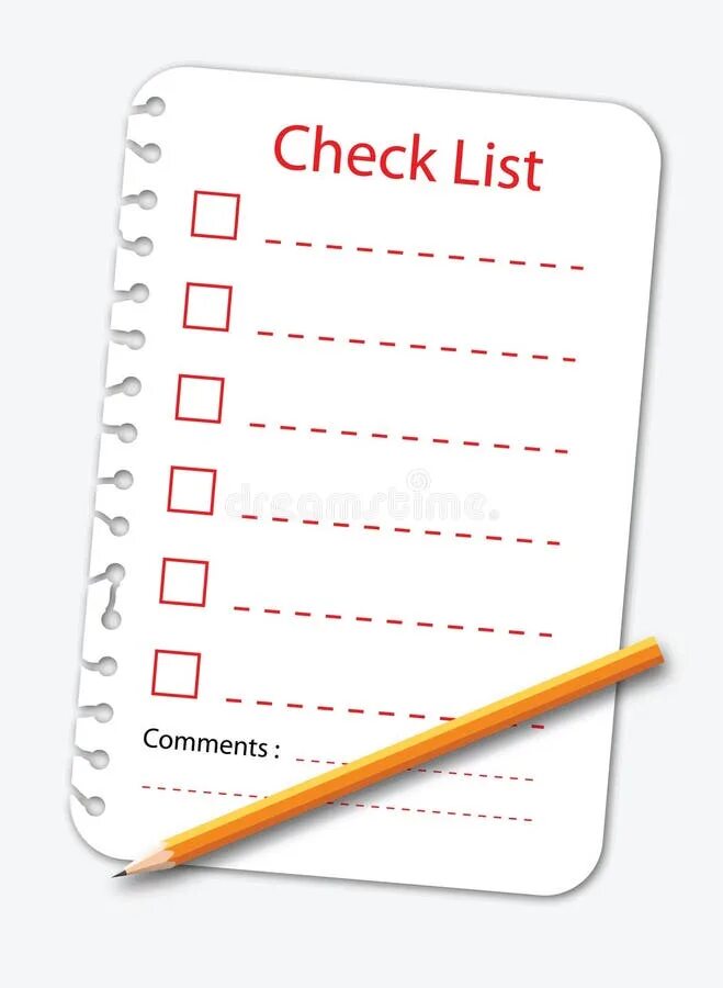 Check list. Чек лист картинка. список на бумаге. чек-лист (check-list) документ.