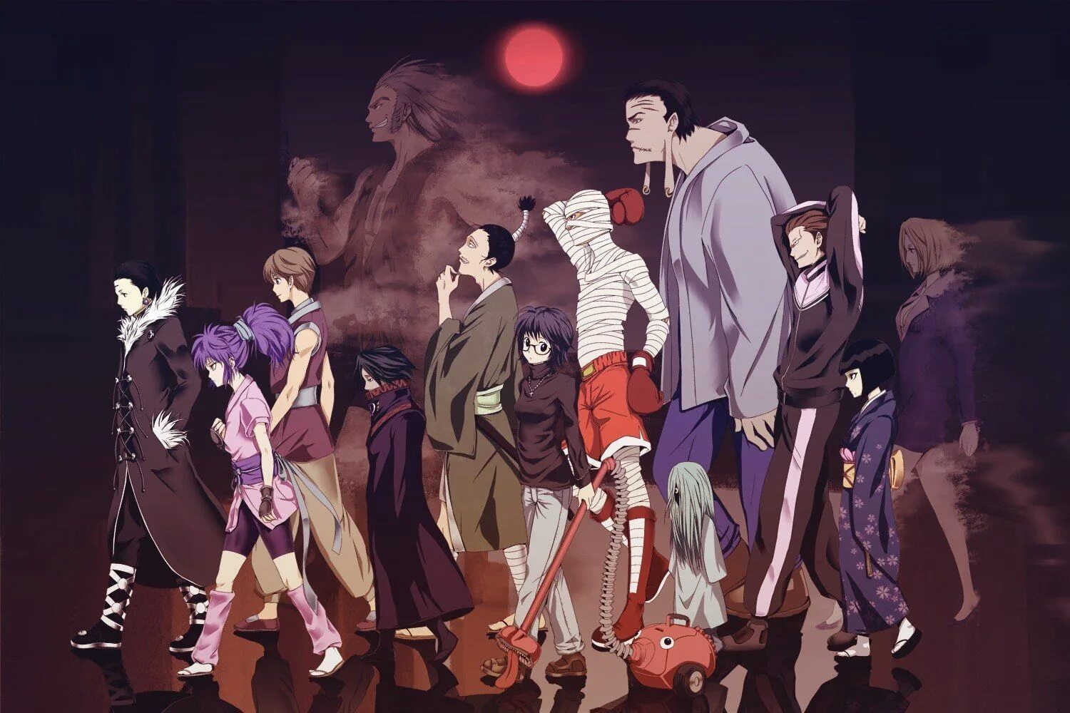 Геней редан. Персонажи геней редан хантер. Геней рёдан персонажи. Hunter x hunter редан. Геней.